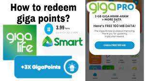 The number of points needed for a reward flight depends on the fare. How To Redeem Giga Points Gigalife App Smart Youtube