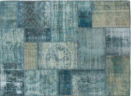 Patchwork teppiche bestehen aus verschiedenen patches anderer teppiche. Fleur Ami Medley Teppich 240x170 Cm Patchwork Blau Beige Hochwertig Exklusiv