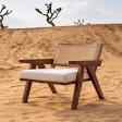 Premium Handcrafted Wooden Accent Chair product image