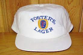 Foster S Lager Beer Embroidered White Corduroy Original Etsy Lager Lager Beer Corduroy