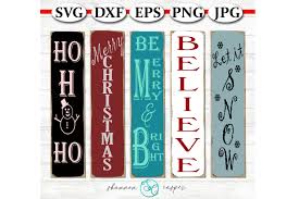 Download Christmas Vertical Sign Template Bundle Graphic By Shannon Casper Creative Fabrica PSD Mockup Templates