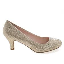 4.3 out of 5 stars 1,832. Wonda1 Champagne Round Toe Low Heel Classic Dress Pump In Metallic Glitter Heels Low Heels Pump Dress