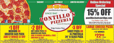 Pontillo S Pizzeria In Irondequoit With Savings On Pizza And Wing Coupons Save On Your Online Orders Valpak Rochester Cou Pizza And More Coupons Cheese Pizza