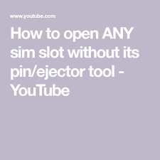 I have actually was able to open the sim card slot using a toothpick however any object that is small enough to fit in the tiny hole will do just be careful with the amount of pressure you apply as much is not needed to spring the tray. Pin On Iphones