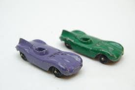 Vintage Tootsie Toy Set Of 2 Jaguar D Type Race Cars Purple Green Made In Usa Diecast Toy Car 1960 S By Remember Vintage Toys For Sale Toy Car Diecast Toy