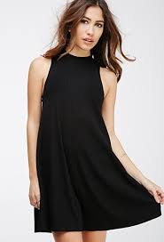 Ribbed Knit Trapeze Dress Forever 21 2000054151 15 00 2 Colors Dresses Black Short Dress Trapeze Dress