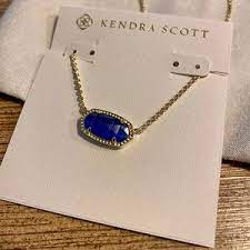 Kendra Scott Jewelry Kendra Scott Elisa Necklace Cobalt Cats Eye Poshmark