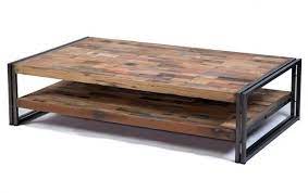 table basse rectangulaire 120 cm style industriel factory samudra table basse table basse bois table basse rectangulaire