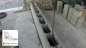 Mur Beton Banche En Bloc A Bancher Ancrage Sur Dalle Beton Youtube