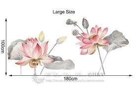 The flowers like pieces for a sculptural collage. Dick Smith Lotus Flowers Wall Stickers Home Garden Home Decor Wall Stickers Wallpaper