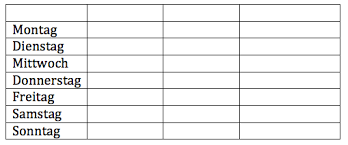 Ich zeige euch auch gleich wie ihr mit der funktion sort die sortierung beeinflussen könnt. Wochenplan Vorlage Kostenlos Als Word Oder Pdf Downloaden Vorlagen Muster