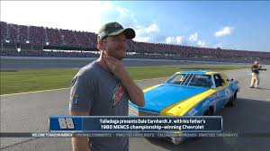 Said thursday that his back is improving and he's looking forward to competing in saturday's xfinity race at darlington raceway in a car that pays tribute to his father. Dale Earnhardt Jr Receives Dad S Car As Birthday Gift Nbc Sports