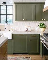 Unpolished rustic maple kitchen cabinets. 15 Best Green Kitchen Cabinet Ideas
