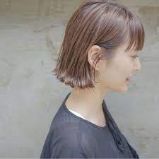 可愛さ劇的up 髪型 ピアス の黄金バランス教えちゃいます きりっぱなし ボブ パーマ ボブパーマ 暗髪 ハイライト