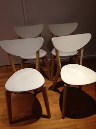 Ikea Nordmyra Chair Stackable Saves Space When Not In Use Shaped Back For Enhanced Seating Comfort Chair Dining Chairs Space Saving