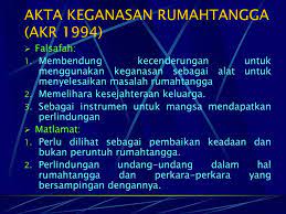 (c) keganasan yang dikatakan itu berlaku; Keganasan Rumahtangga Akta Keganasan Rumah Tangga Ppt Download
