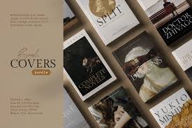 Choose the right ratio for your book and make sure it looks great. Book Cover Design Template Bundle Creative Canva Templates Creative Market