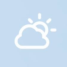 Ios14 Aesthetic Pale Blue Weather App Icon Iphone Photo App App Icon Iphone Wallpaper App