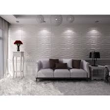 Threedwall 32 4 In X 21 6 In X 1 In Off White Plant Fiber Glue On Wainscot Wall Panel 6 Pack Ekb 02 115 The Home Depot Textured Wall Panels Decorative Wall Panels Wall Paneling