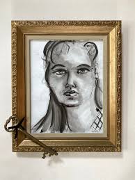 Original Abstract Ink Drawing