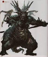 The asylum demon is the first major test of your skills in dark souls and is located in the main courtyard of the undead asylum. Asylum Guardian Dark Souls Design Dark Souls Design Works Dark Souls Concept Art