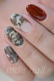 camouflage ネイルのアイデア カラフル ネイルデザイン ネイル 柄