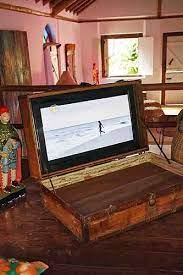 Maybe you would like to learn more about one of these? Flat Screen Hidden Inside An Old Trunk Hidden Tv Diy Storage Projects Tv Decor