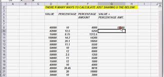 how to calculate and add running percentages in excel