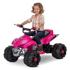 Sport Atv 12 Volt Ride On Toy By Kid Trax Ages 3 Pink Walmart Com Walmart Com
