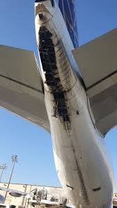 Boeing 747 cargo plane crash in dubai kills crew. Boeing 747 Freighter Tail Tears Open From Tailstrike Samchui Com