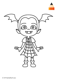 This traveling artist marker roll and coloring kit is perfect for keeping your child occupied wherever you are! New Coloring Page Vampirina Coloring Pages Leri Co Halloween Para Colorear Dibujos Halloween Colorear Imprimir Dibujos Para Colorear