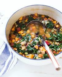 Hearty Sweet Potato Kale Soup A Couple Cooks Recipe Kale Sweet Potato Soup Sweet Potato Soup Kale Soup