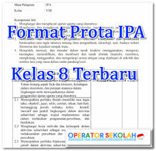 Program tahunan (prota) program tahunan berdasarkan kurikulum 2013 merupakan program 3. Format Prota Ipa Kelas 8 Terbaru Operator Sekolah