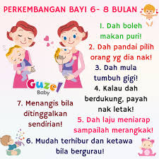 Untuk menunjang pertumbuhan bayi usia 8 bulan, bayi harus mendapatkan asi atau sufor dan setiap bayi adalah unik. Guzel Baby Perkembangan Bayi Berusia 6 8 Bulan Utk Facebook