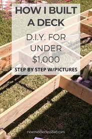 How To Build A Deck Step By Step With Pictures Mcd Building A Deck Building A Floating Deck Deck Steps