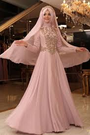 Muslim A Line Pink Wedding Dress With Long Sleeves Evening Dresses Online Shopping Ladies Gown Lace Evening Dresses