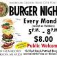 BURGER NIGHT event in Jackson, MI