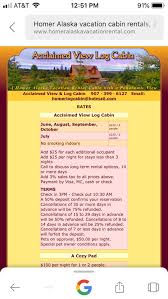 Renting a cabin has never been easier. Homer Alaska Lodging Acclaimed View Log Cabin Vacation Rental Home Facebook