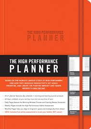 amazon com the high performance planner orange