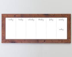 9x24 Weekly Dry Erase Whiteboard Planner Barnwood Walnut Etsy With Images Dry Erase Whiteboard Whiteboard Planner Dry Erase