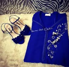 الأزرق ملكي لون المفضل عند بزاف ديال النساء وهادو بعض الموديلات couture moroccan dress fashion