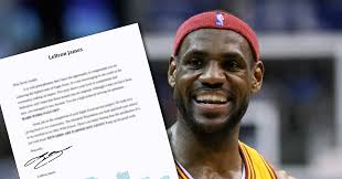LeBron James sent this letter to a new Eagle Scout