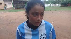 Liga Ignaciana de Deportes , Categoría Sub 12, Tras la culminación del  encuentro, conversamos con Fátima Lujan Ramos, jugadora del club Capitán A  Del Puerto. , #Albicelestes #FutFemPy , ...