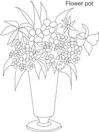 This page has an image of a cute easy flowers in a pot for beginners to color. Flower Pot Coloring Pages Best Coloring Pages For Kids