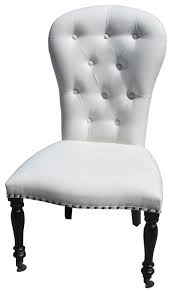 Tufted Side Chair With Casters Nice For Dining Chairs Dining Room Chairs Upholstered Dining Room Chairs Fabric Dining Chairs