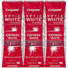 5 minutes looking for the best whitening toothpaste? Colgate Optic White Express White Whitening Toothpaste Travel Friendly 3 Ounce 3 Pack Buy Online In Andorra At Andorra Desertcart Com Productid 37475187
