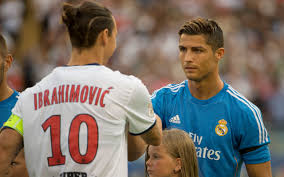Zlatan ibrahimovic (left) and cristiano ronaldo (right) captaining sweden and portugal respectively. Ronaldo And Zlatan Ibrahimovic Share Record Of Scoring In Every Minute Of Match