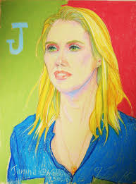 Drawing Janine McPeake 9-30-16 — The Pretentious Cleveland Portrait Artists.