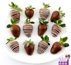Chocolate covered strawberries + cheesecake = omg. New City Florist Dozen Chocolate Strawberries