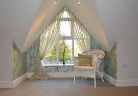 The top of the window extends up on both sides to a point at the center. Curtains For Large Apex Windows Google Search Curtains Curtains With Blinds Window Coverings
